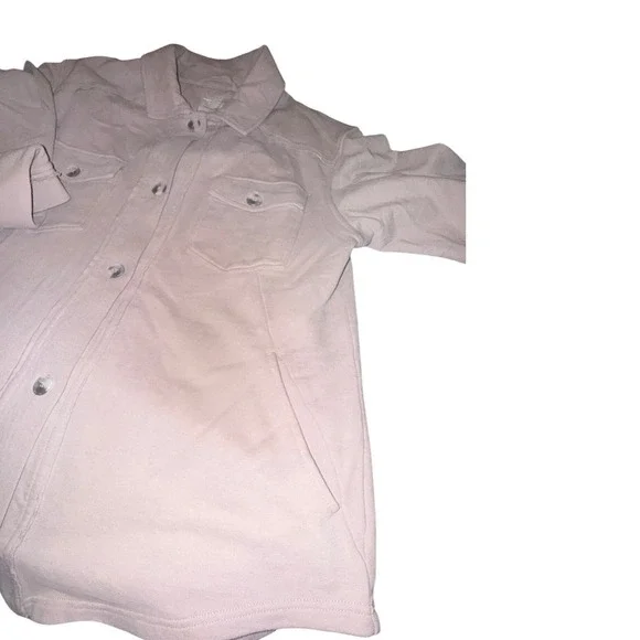 Gentle Fawn Women Pink Knit Button Down Shacket Shirt Jacket Size M Collared - Picture 3 of 7